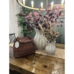 Square Rattan Basket Dark Brown - Threshold designed with Studio McGee NEW Viral